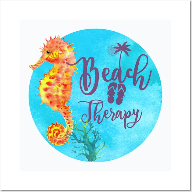 Beach Therapy Wall Art by Moonwing